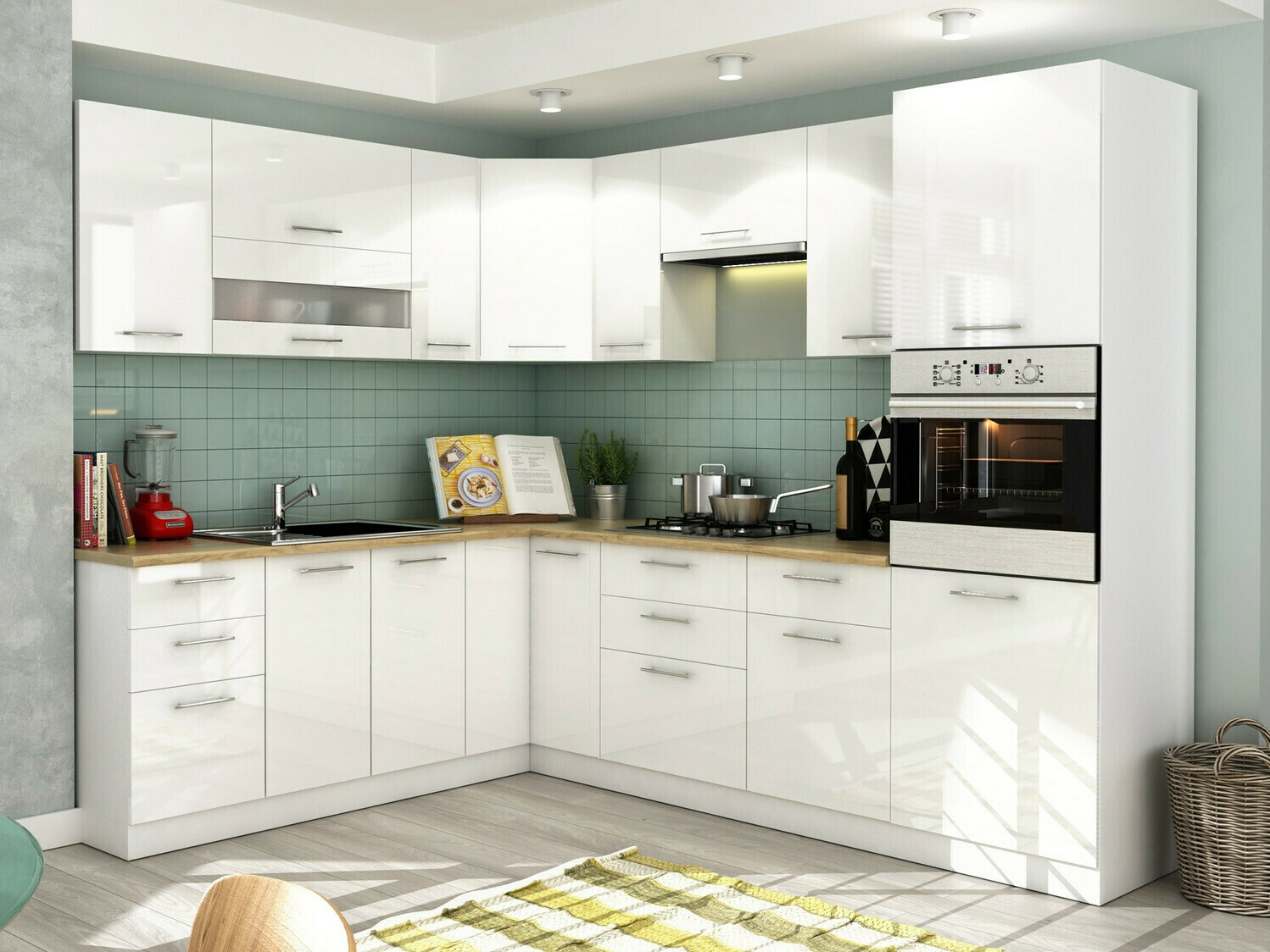 Modulvægskab Tiffa White 129