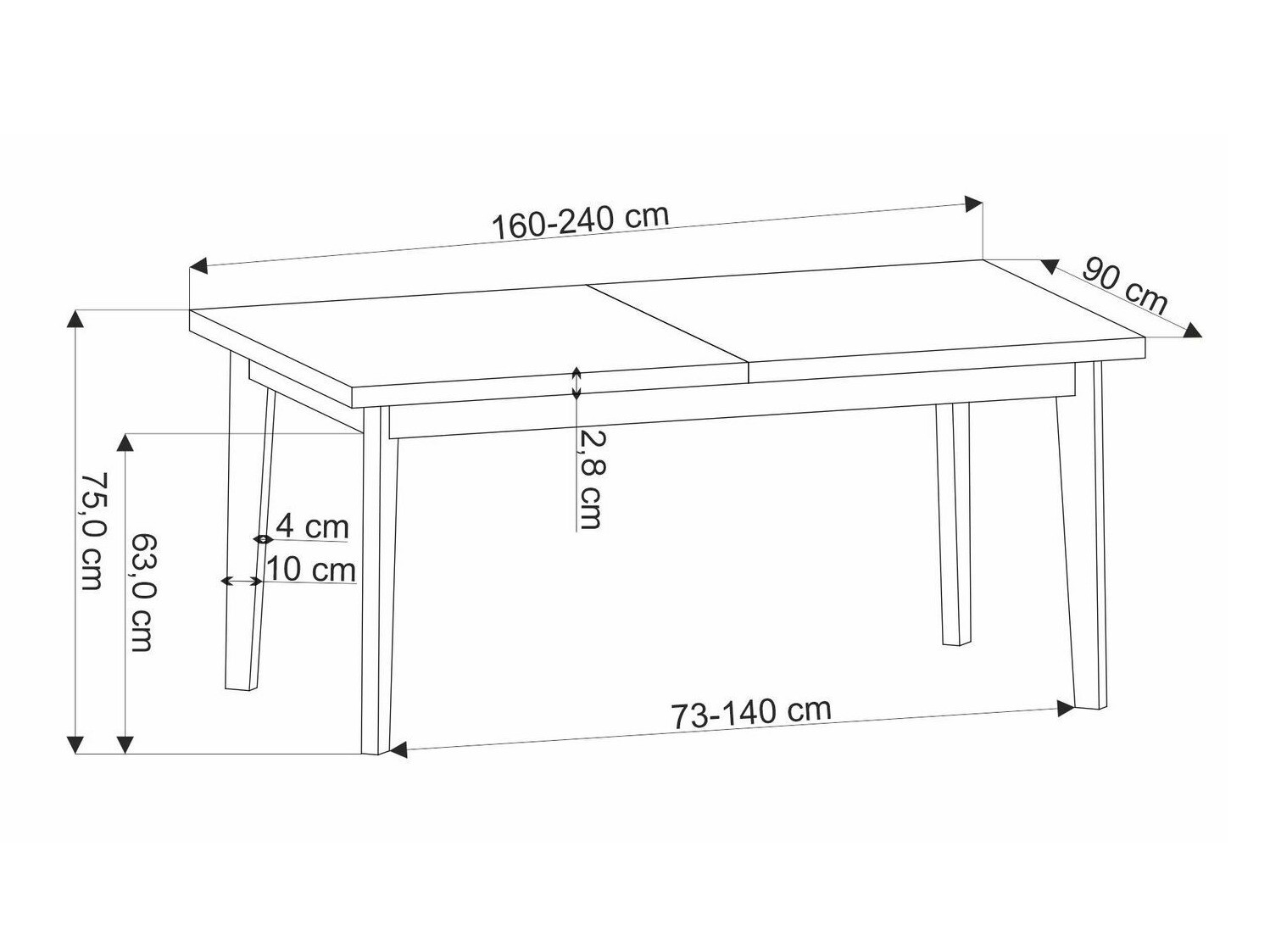 Spisestuesæt Houston 1753