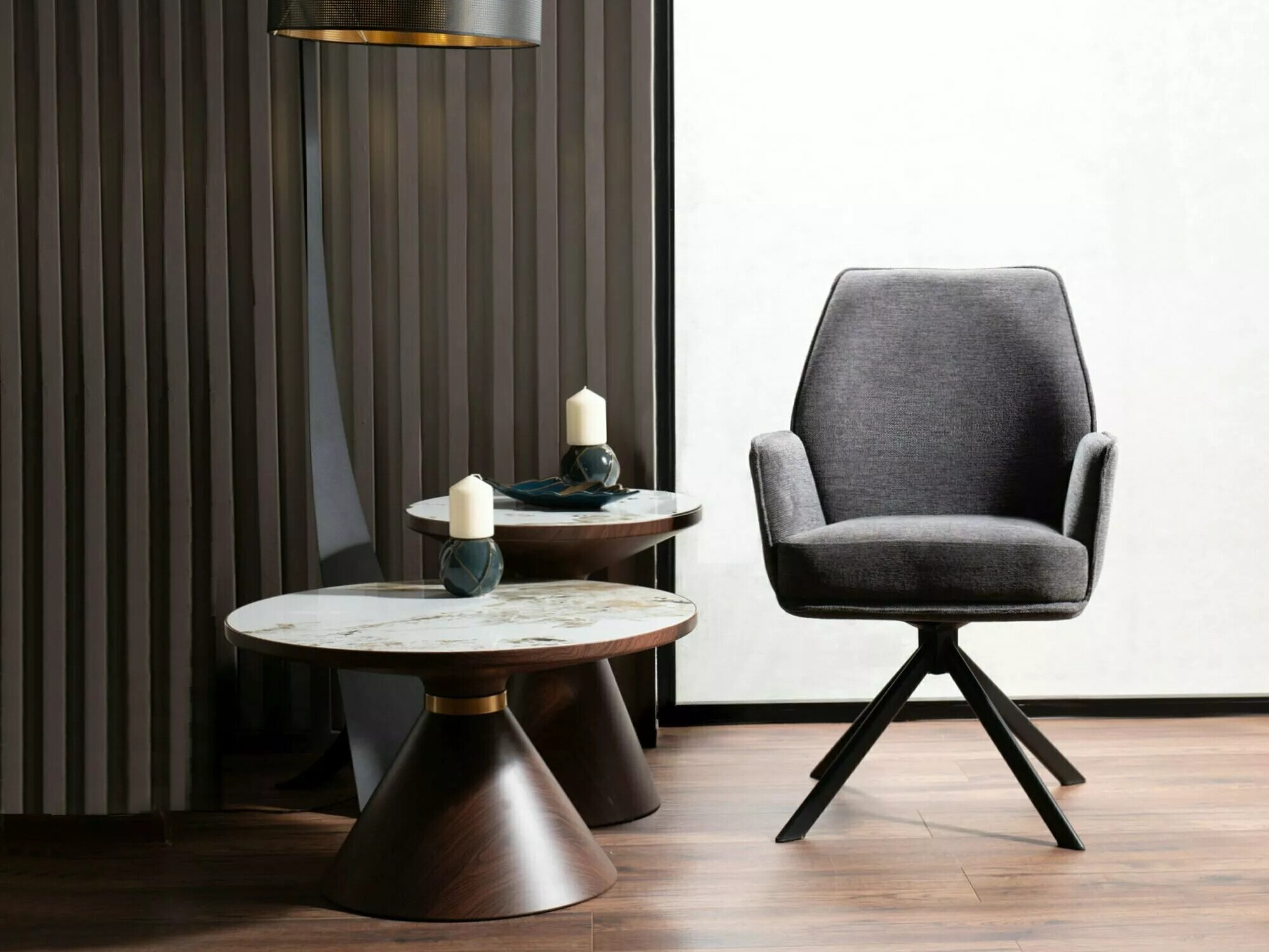 Stol Detroit 423 (Mørkegrå)