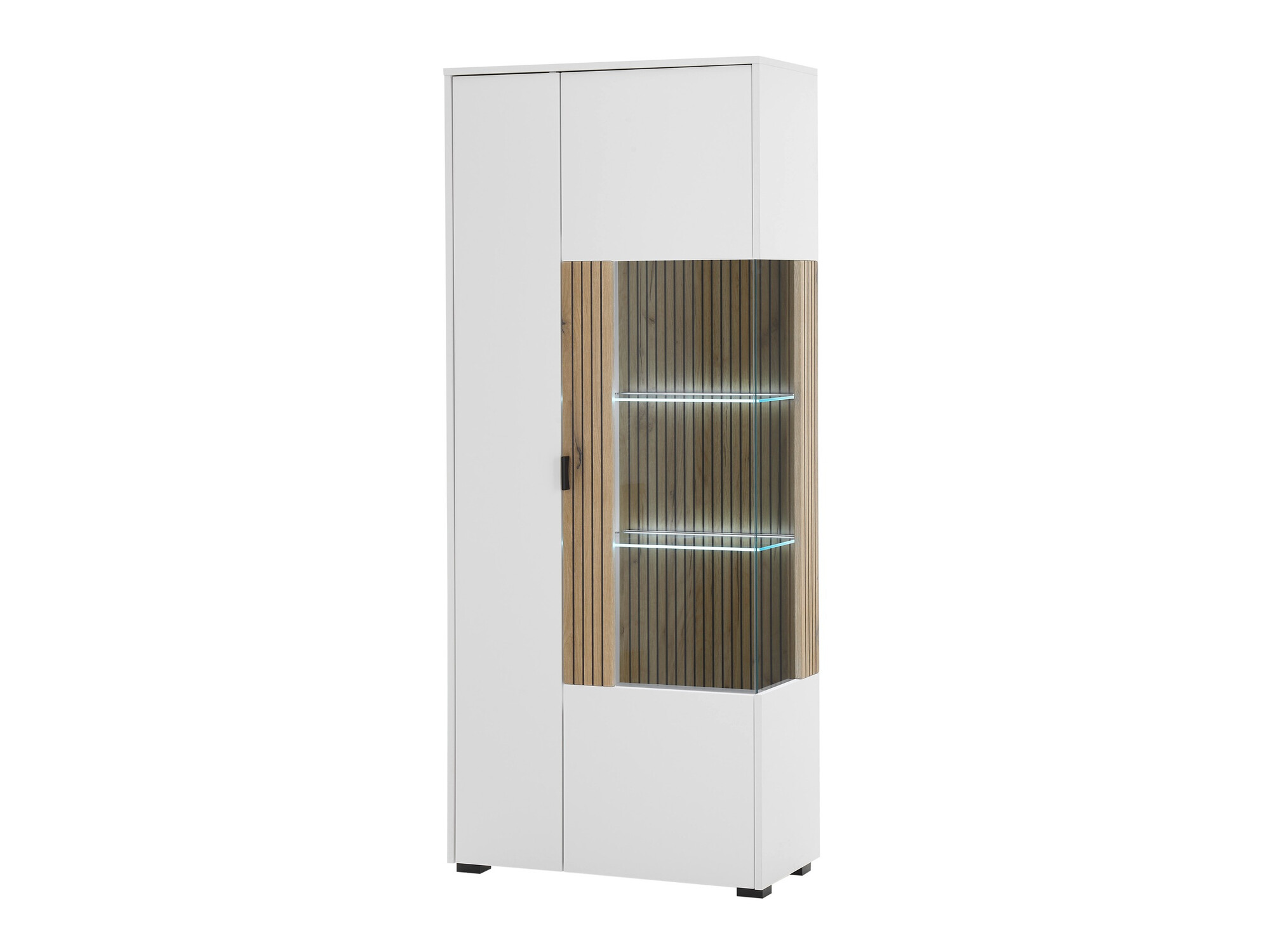 Reol Belmelu 103 (Hvid + Egetræ)