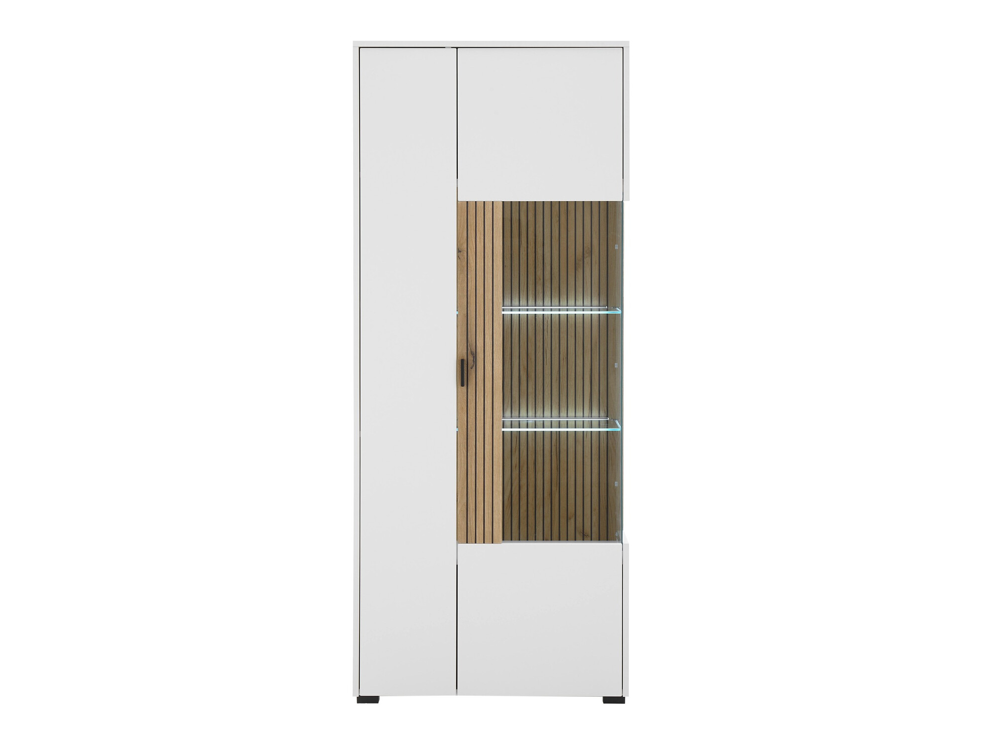 Reol Belmelu 103 (Hvid + Egetræ)