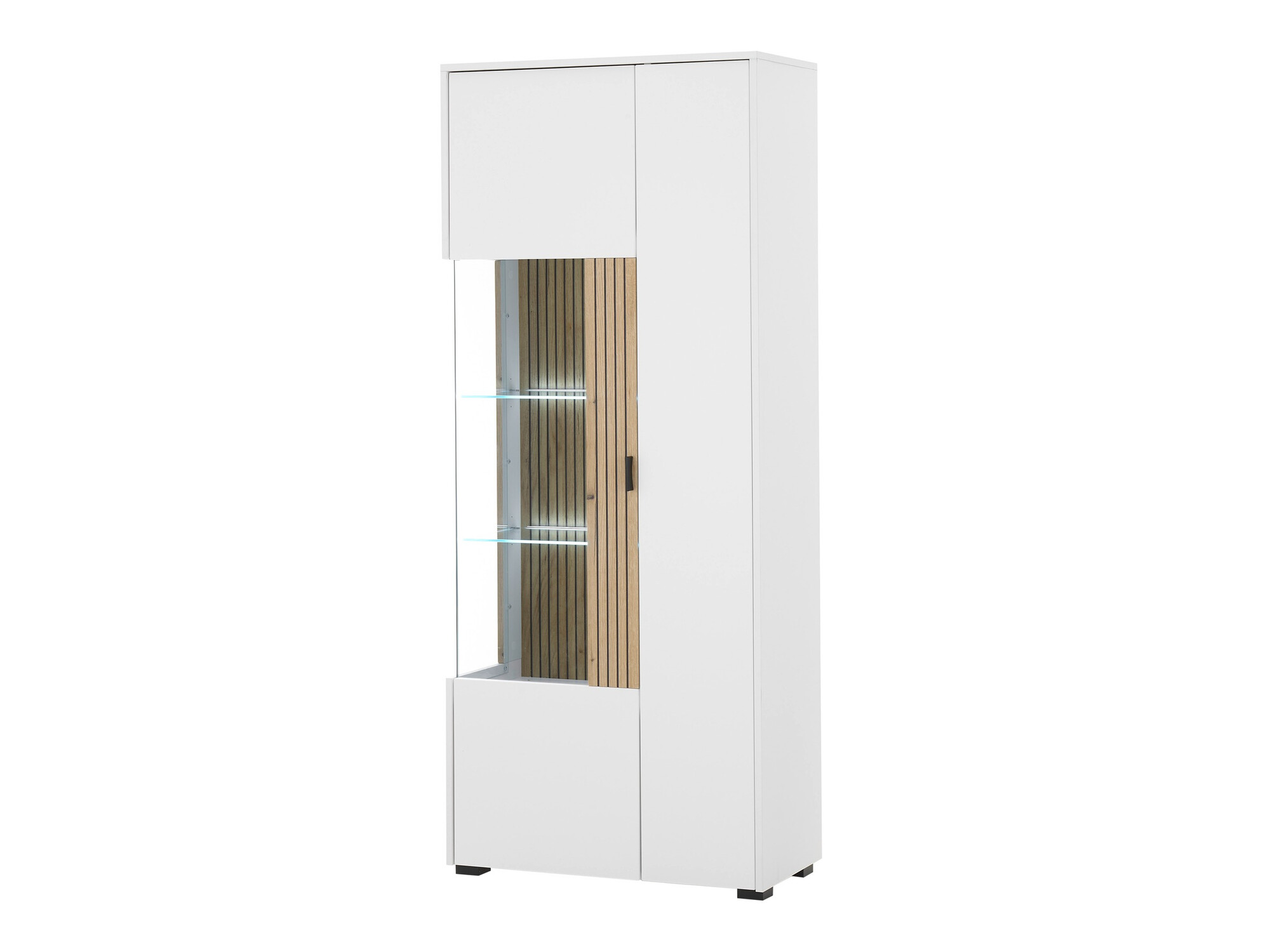 Reol Belmelu 103 (Hvid + Egetræ)