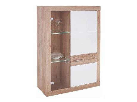 Skænk Romfera 108 (Hvid + San remo eg)