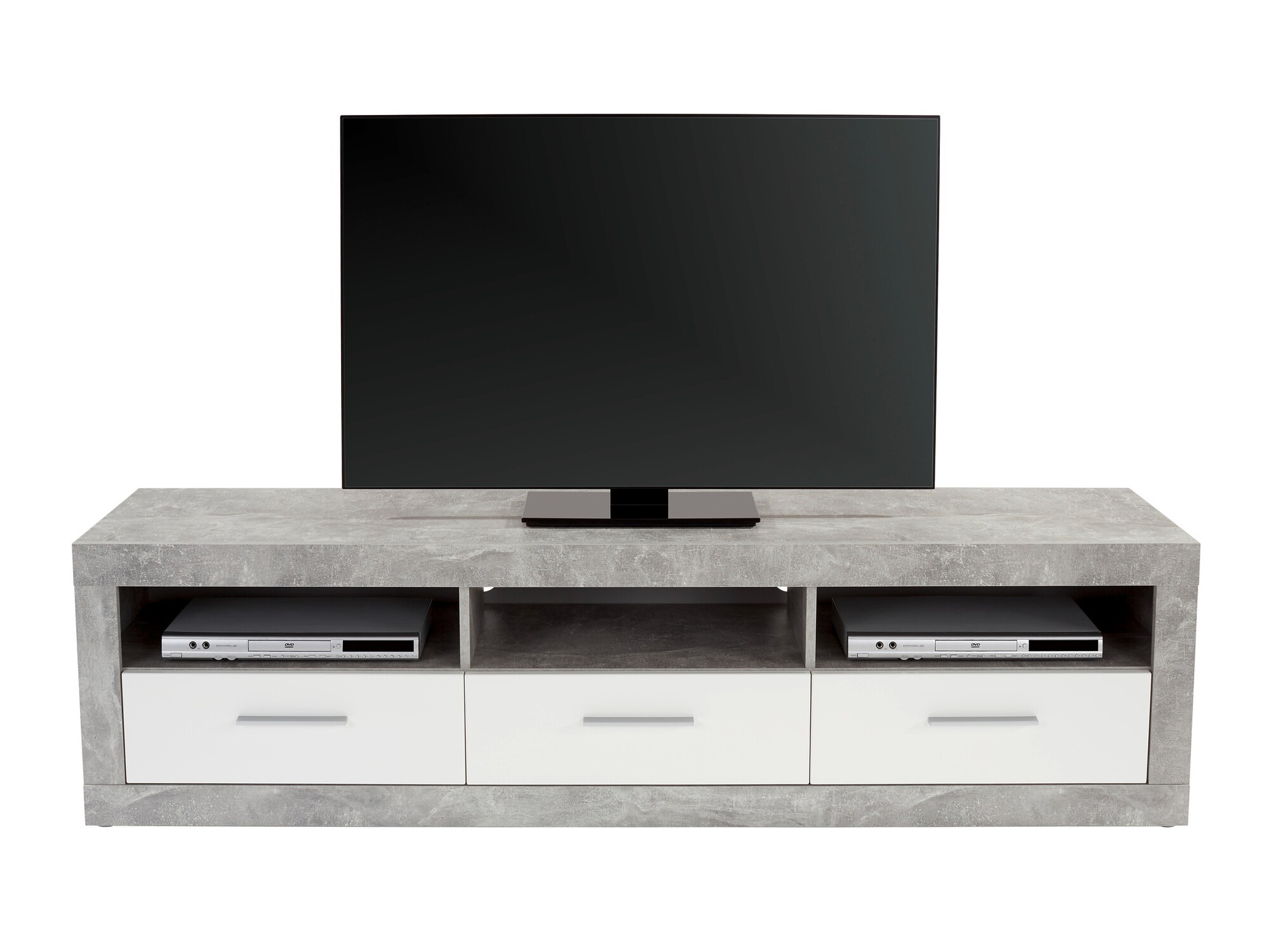 TV-bord Romfera 103 (Hvid + Grå)