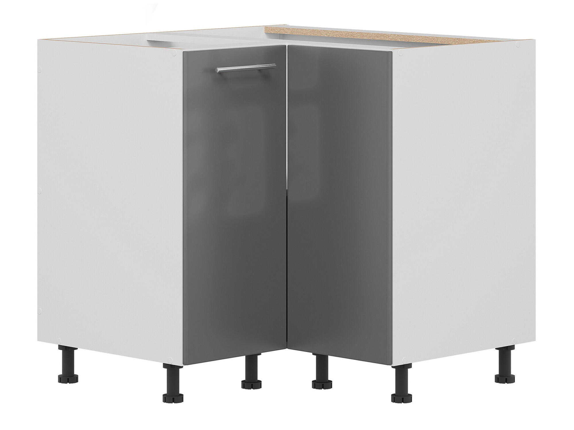 Modulhjørneskab Tiffa Grey 145