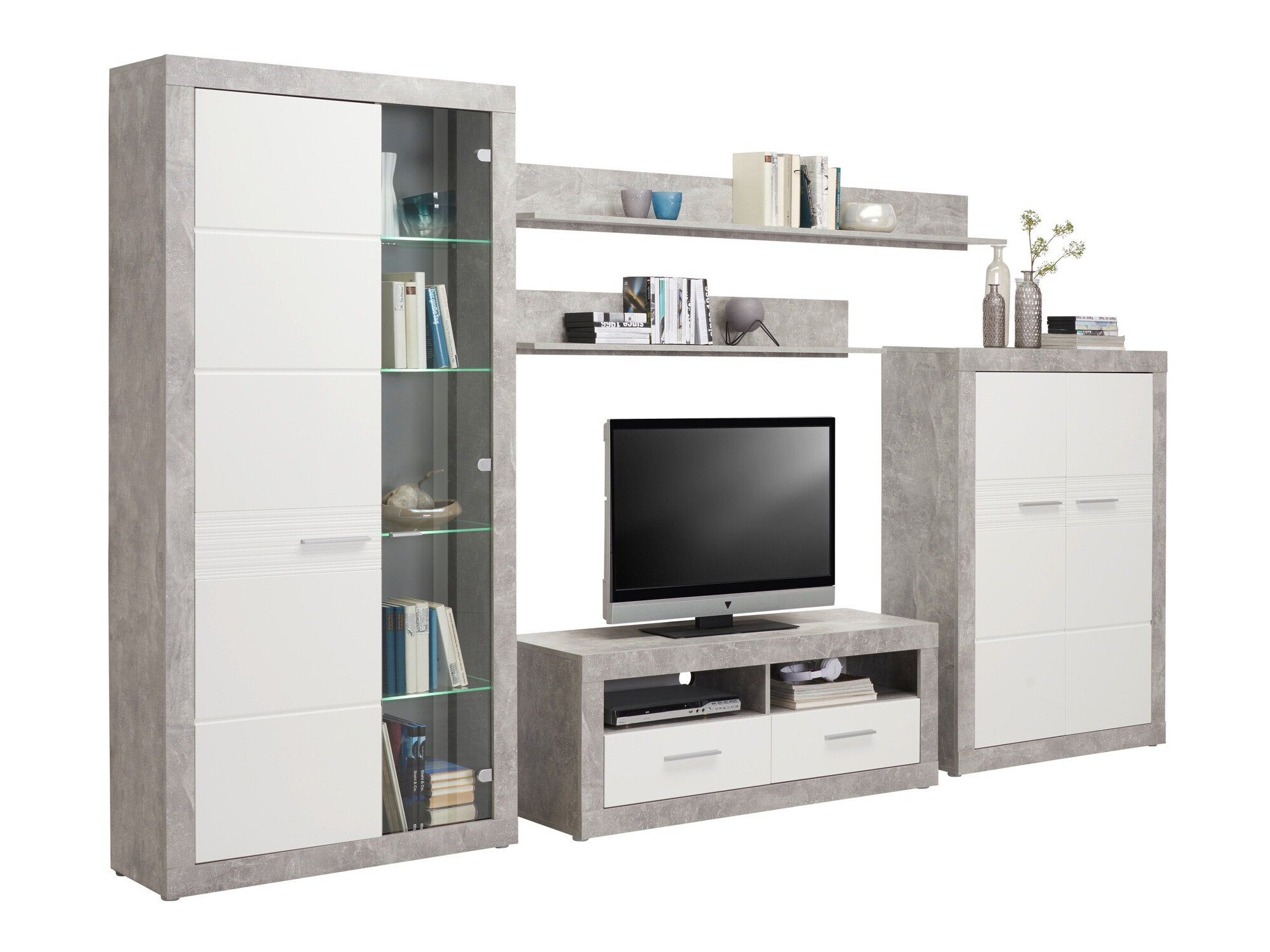 Stuemøbelsæt Romfera 115 (Grå + Hvid)