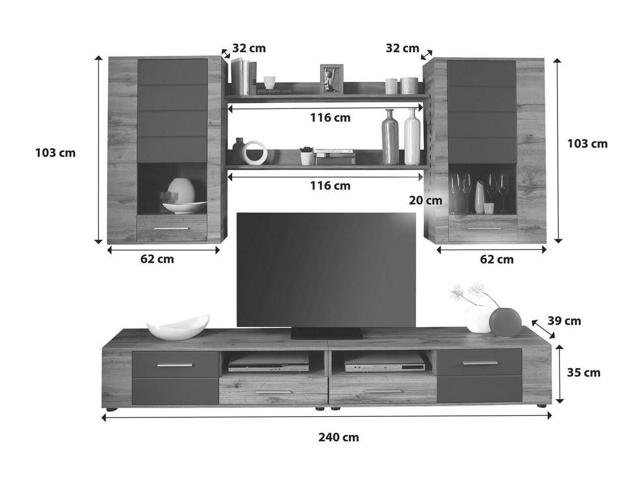 Stuemøbelsæt Ontario 117