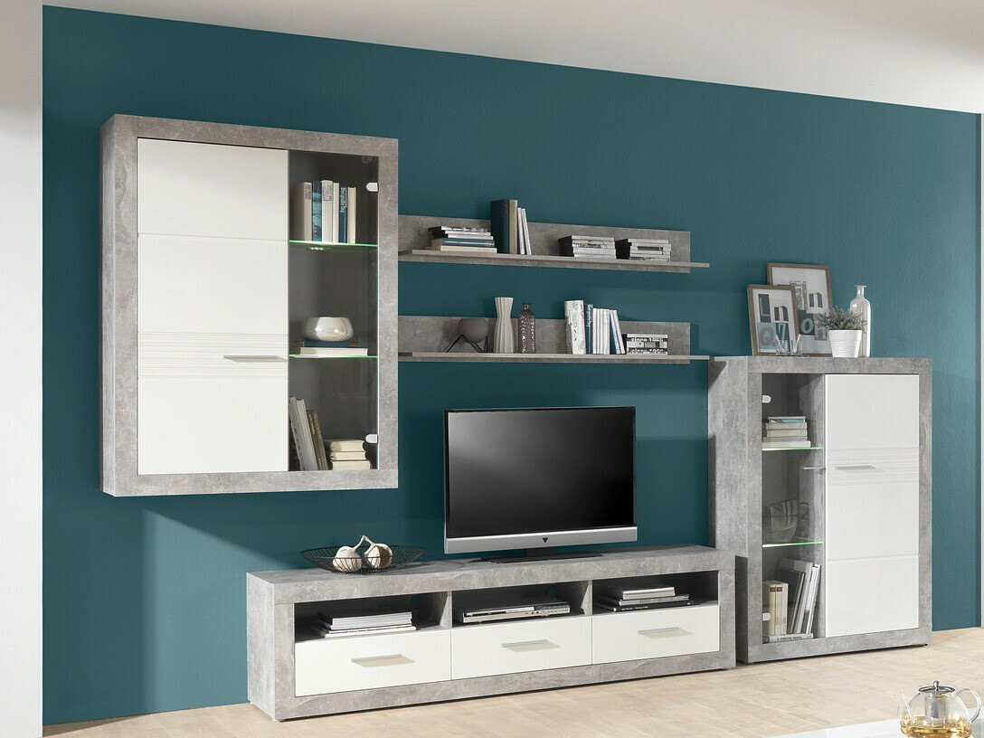 Stuemøbelsæt Romfera 116 (Grå + Hvid)