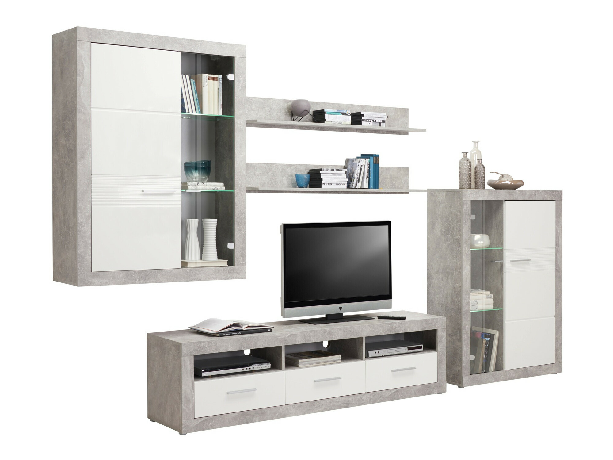 Stuemøblersæt Romfera 116 (Grå + Hvid)