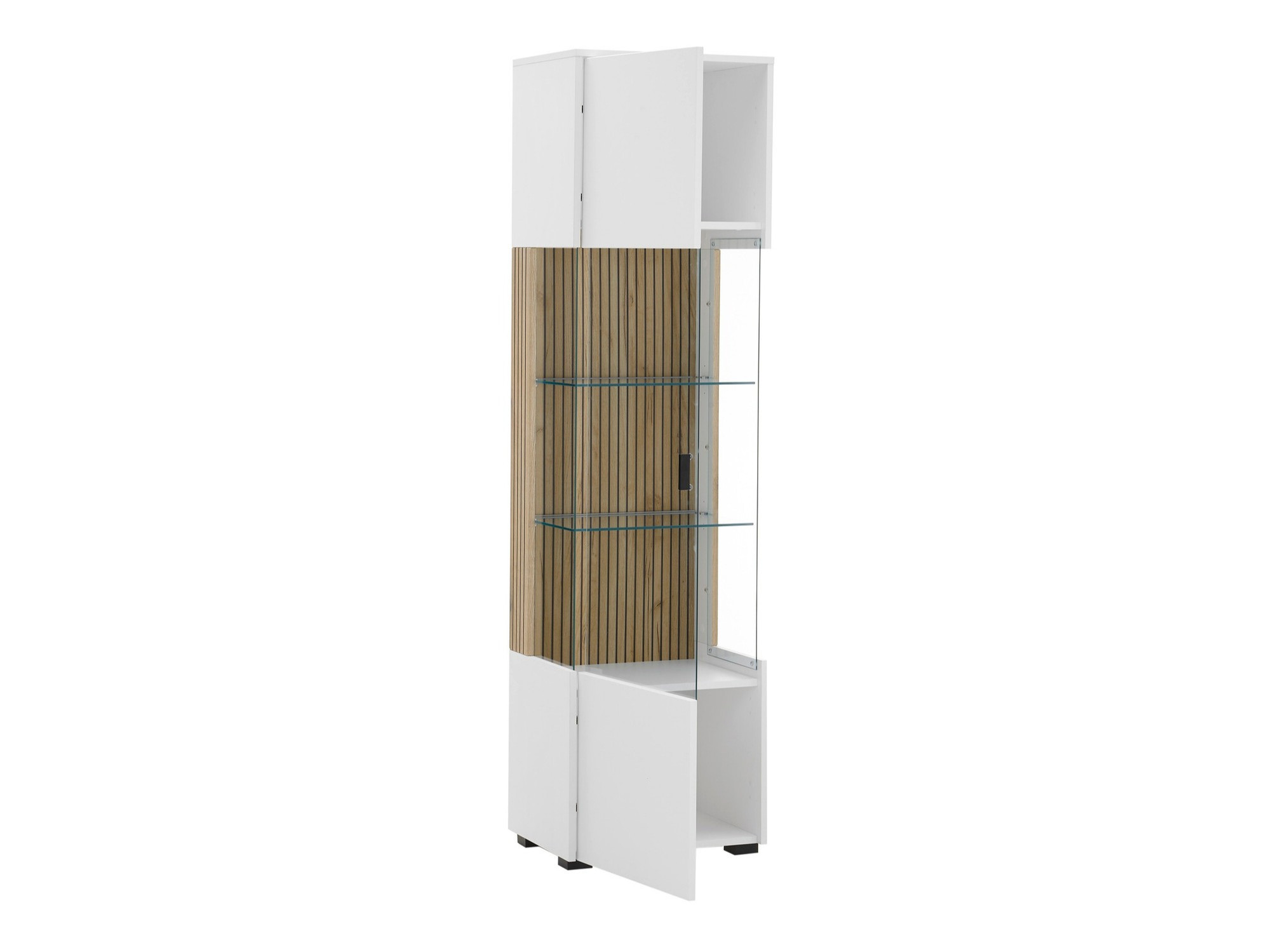 Reol Belmelu 104 (Hvid + Egetræ)