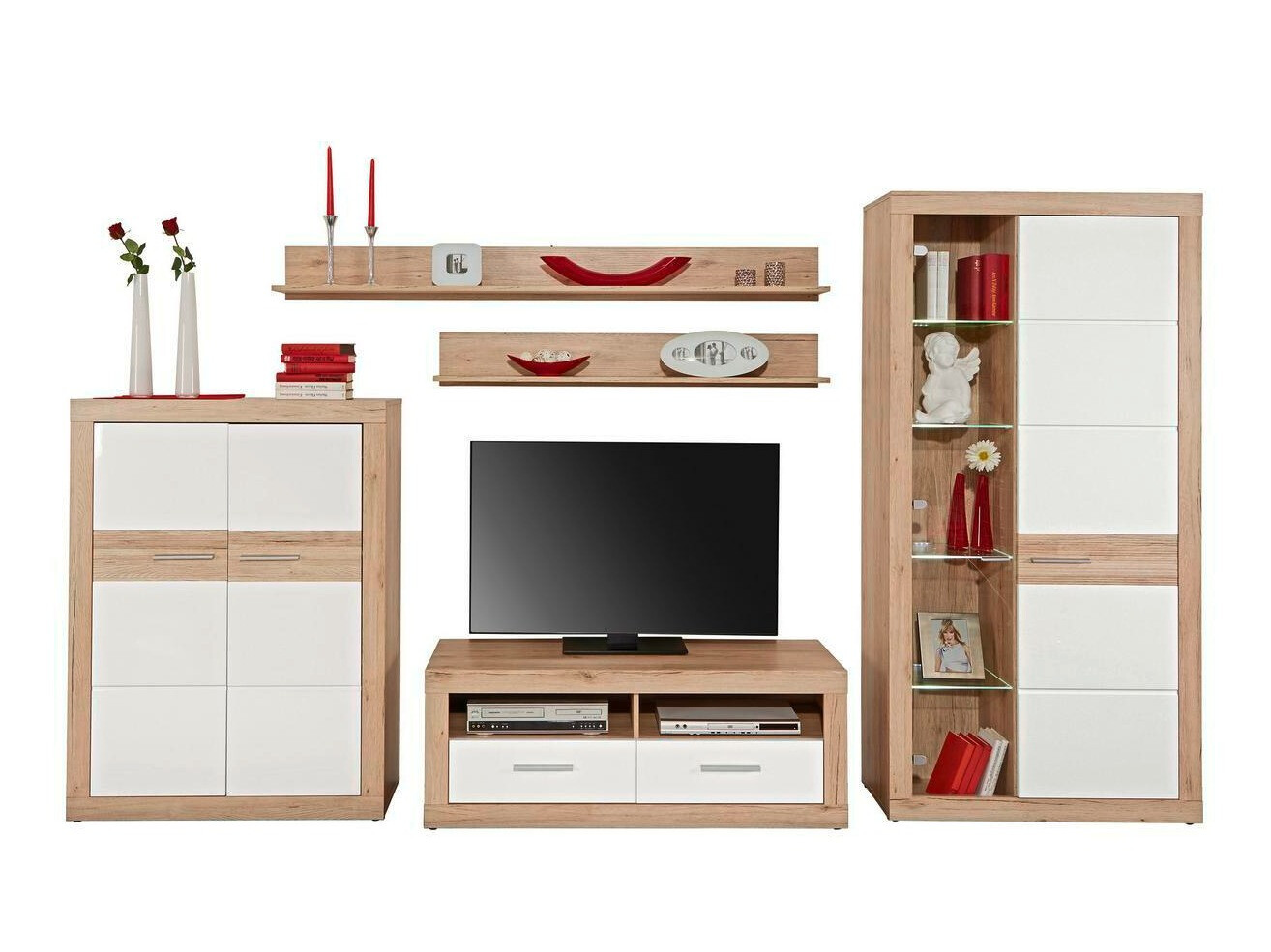 Stuemøbelsæt Romfera 115 (San remo eg + Hvid)