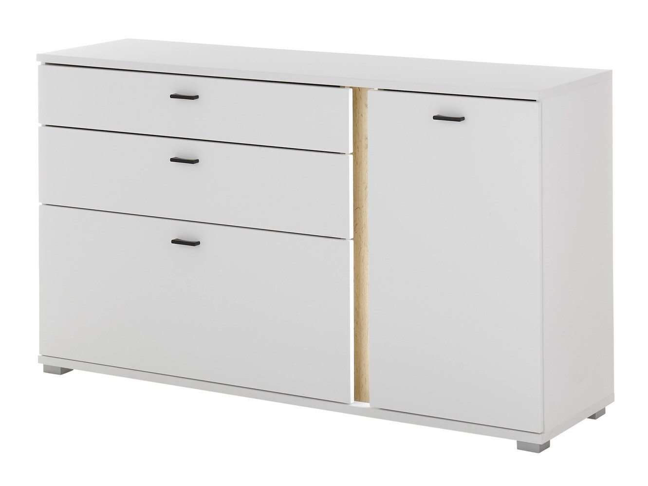 Kommode Avimavi 106 (Hvid + Wotan eg)