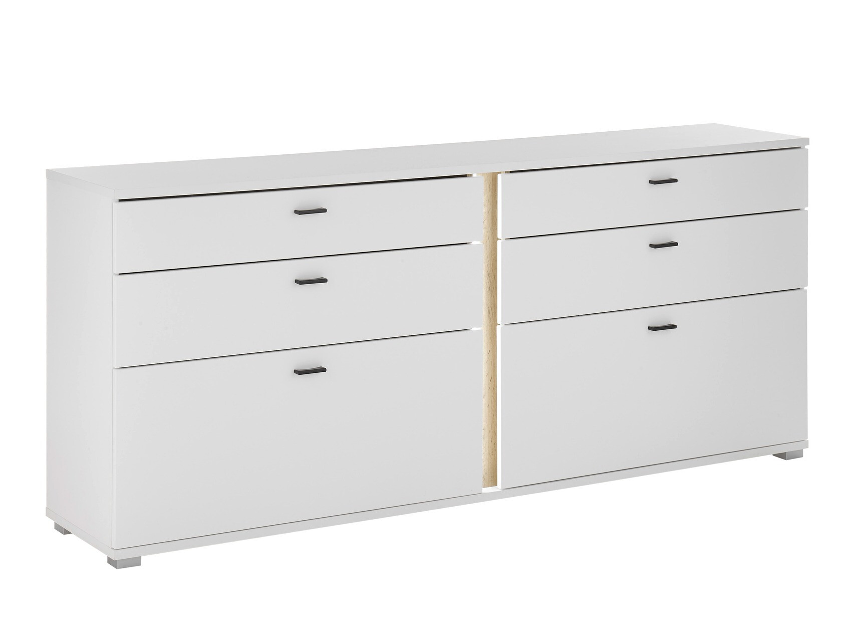 Kommode Avimavi 107 (Hvid + Wotan eg)