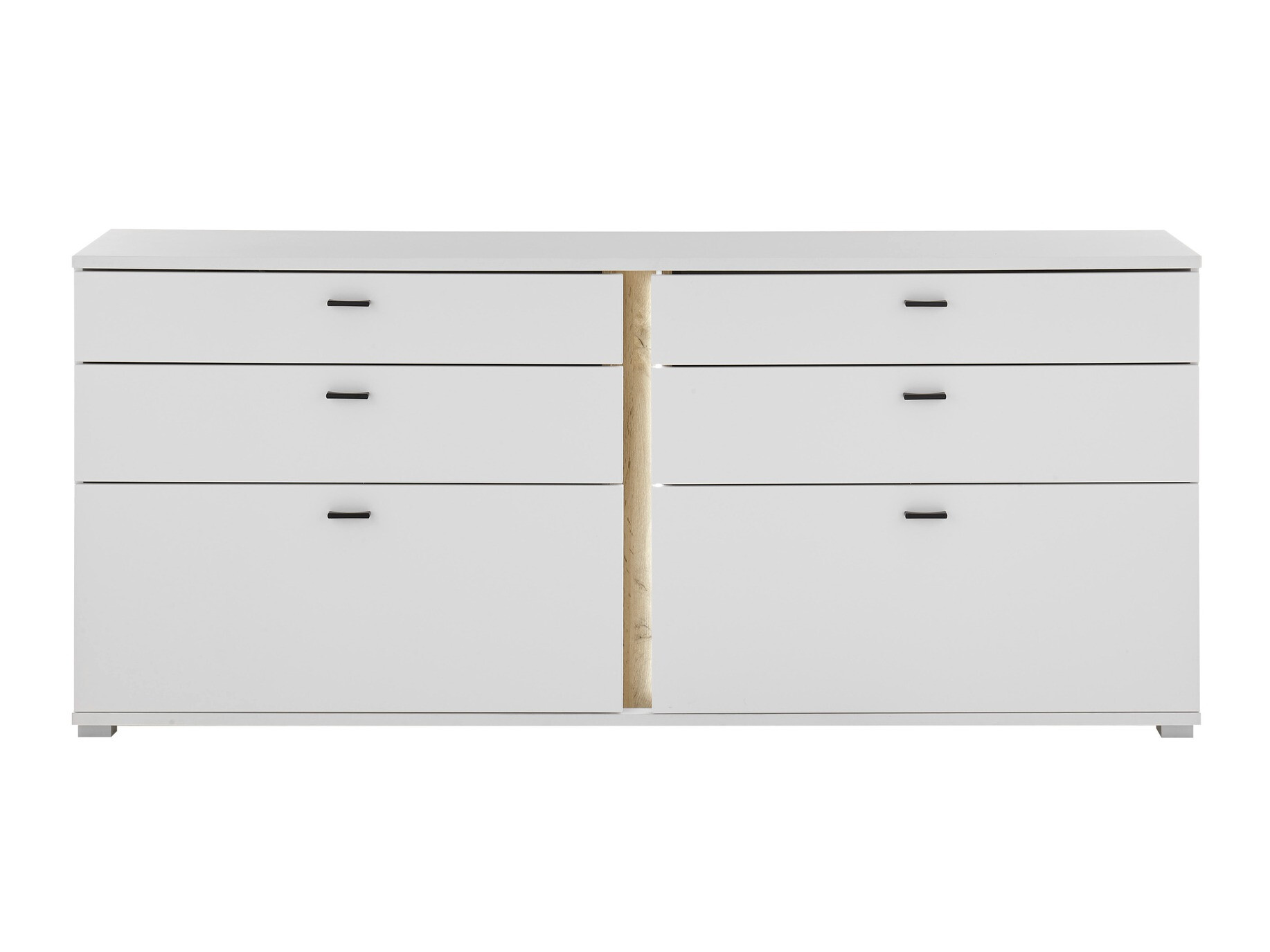 Kommode Avimavi 107 (Hvid + Wotan eg)