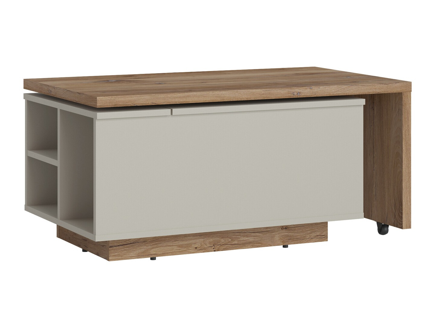 Transformer sofabord Ontario 133 (Grå + Mørk eg)