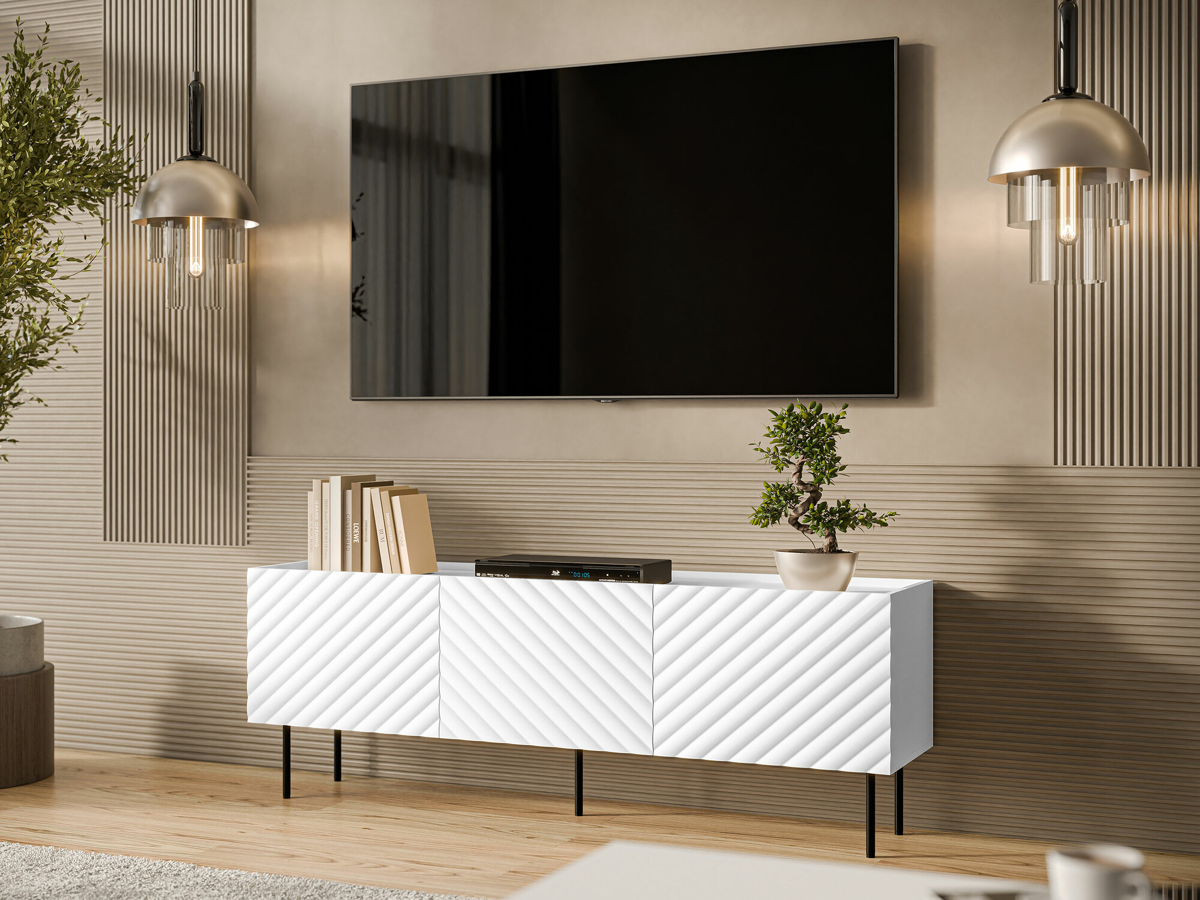 TV-bord Mortali 103 (Hvid)