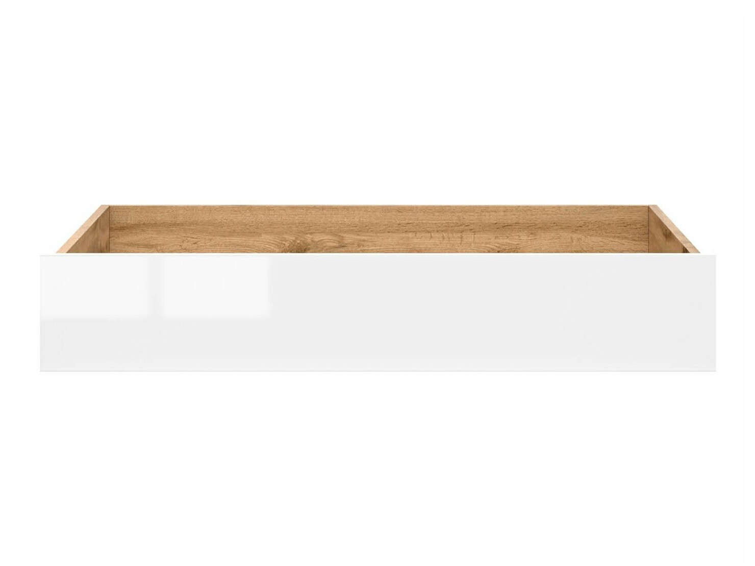 Opbevaringsboks Tivetra 122 (Wotan eg + Glansfuld hvid)