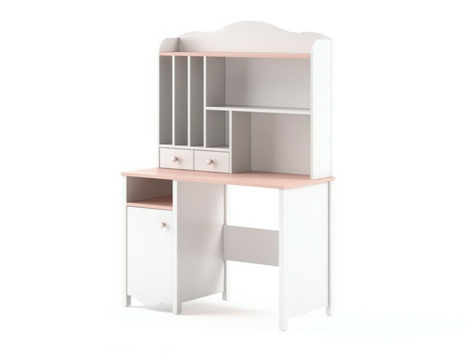 Skrivebord Velferi 114 (Hvid + Lyserød)