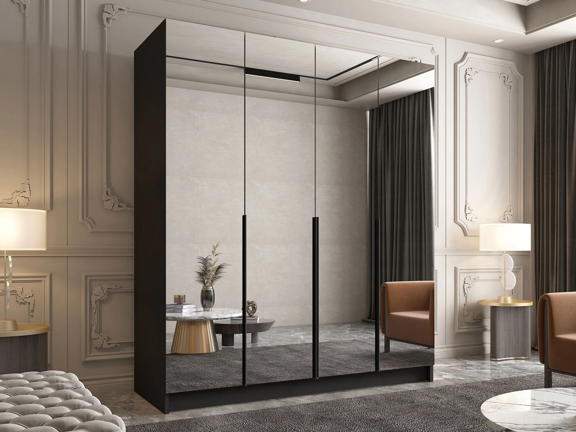 Garderobeskab Closico 190 (Sort)