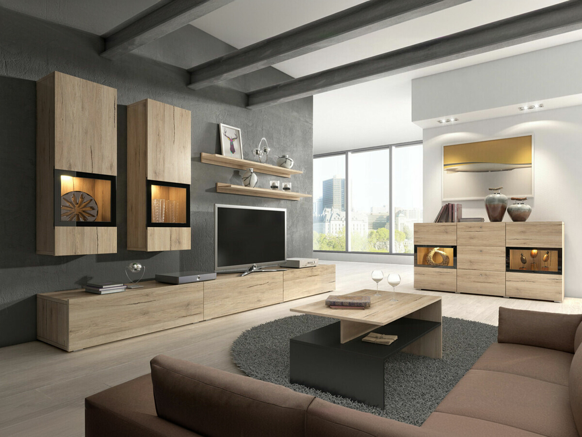 Stuemøbelsæt Serodeu 104 (San remo eg)