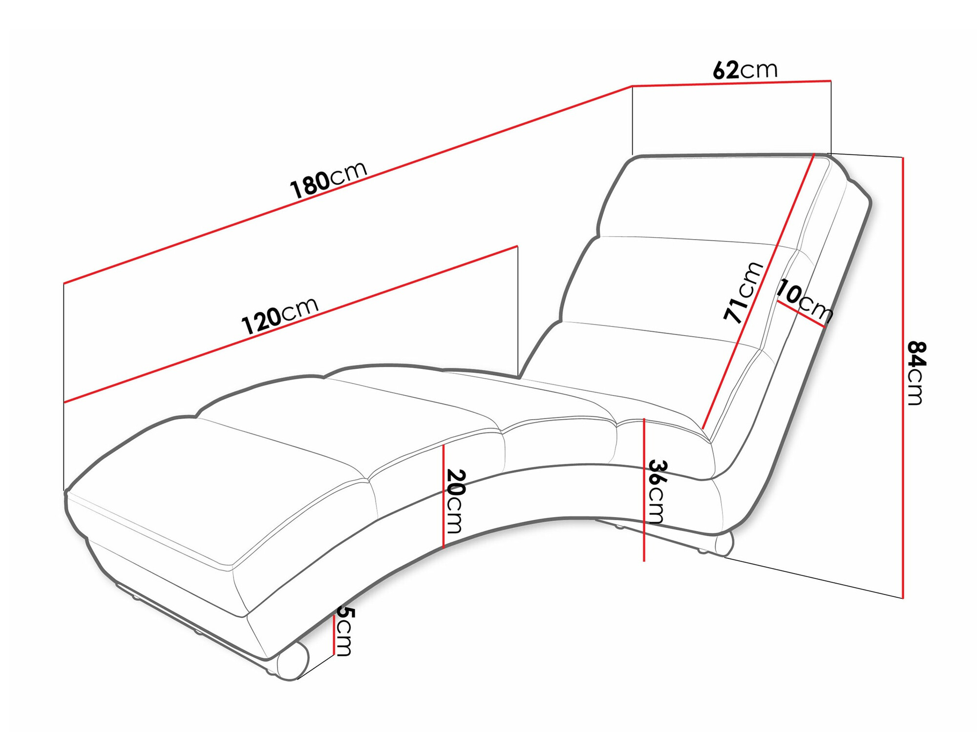 Chaiselong Comfivo 109 (Tracy 211.01)