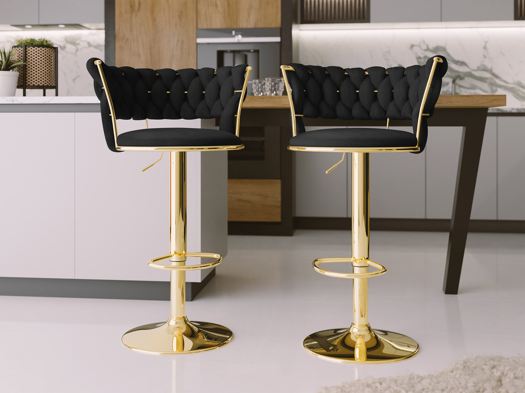 Barstol Comfivo 433 (Sort)
