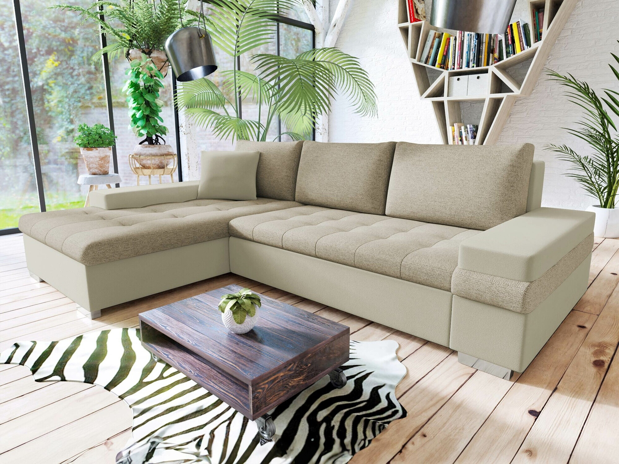 Hjørnesofa Comfivo Olivetum I (Magic Velvet 2201 + Matana 17)