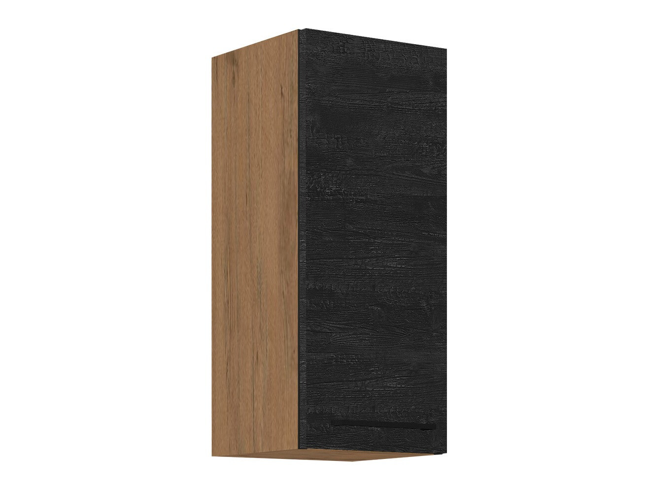 Modulvægskab Wood Dark 134
