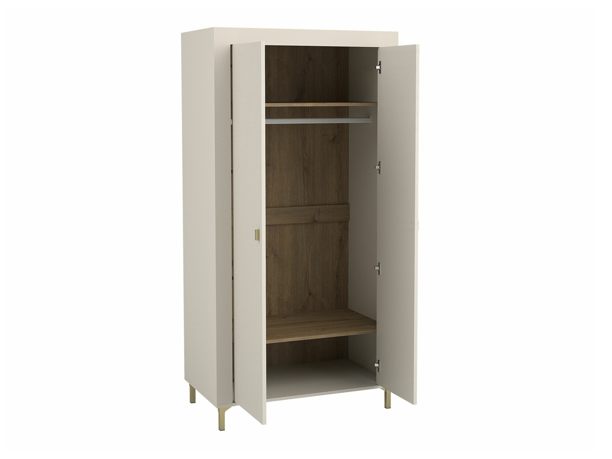 Garderobeskab Mormavu 100 (Mat hvid)
