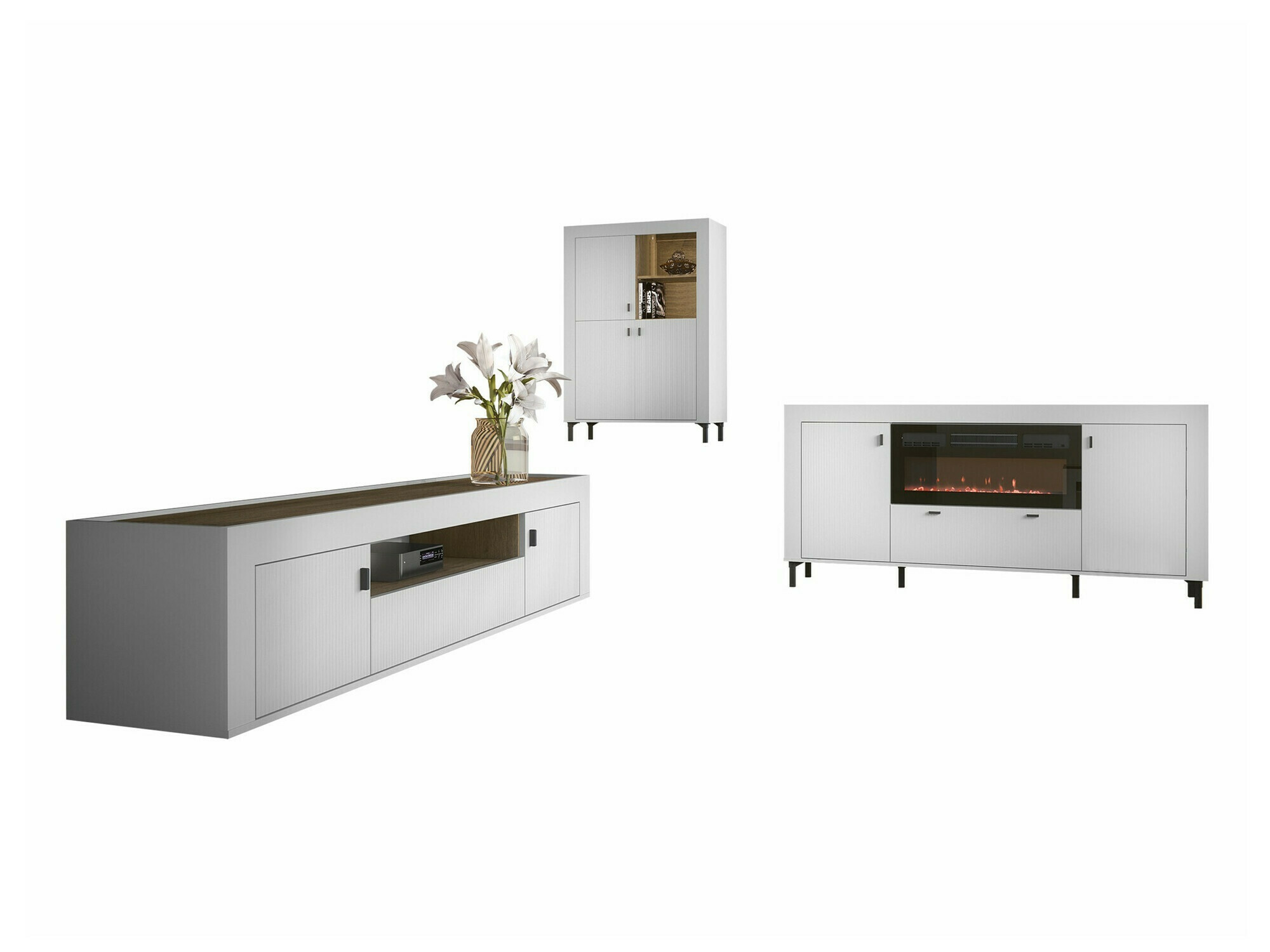 Stuemøblersæt Mormavu 115 (Mat hvid)