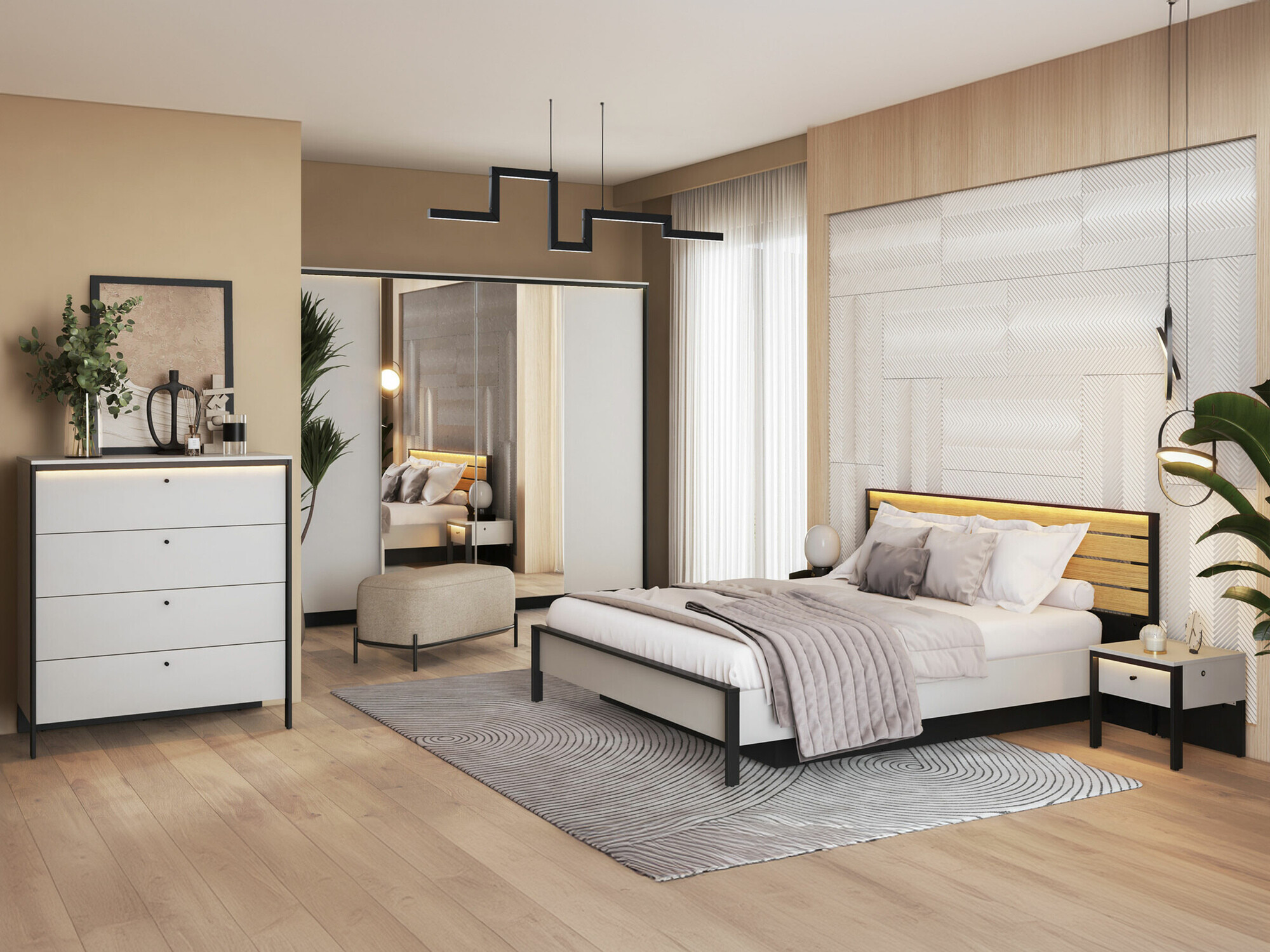 Soveværelsessæt Almela 105 (Ja)