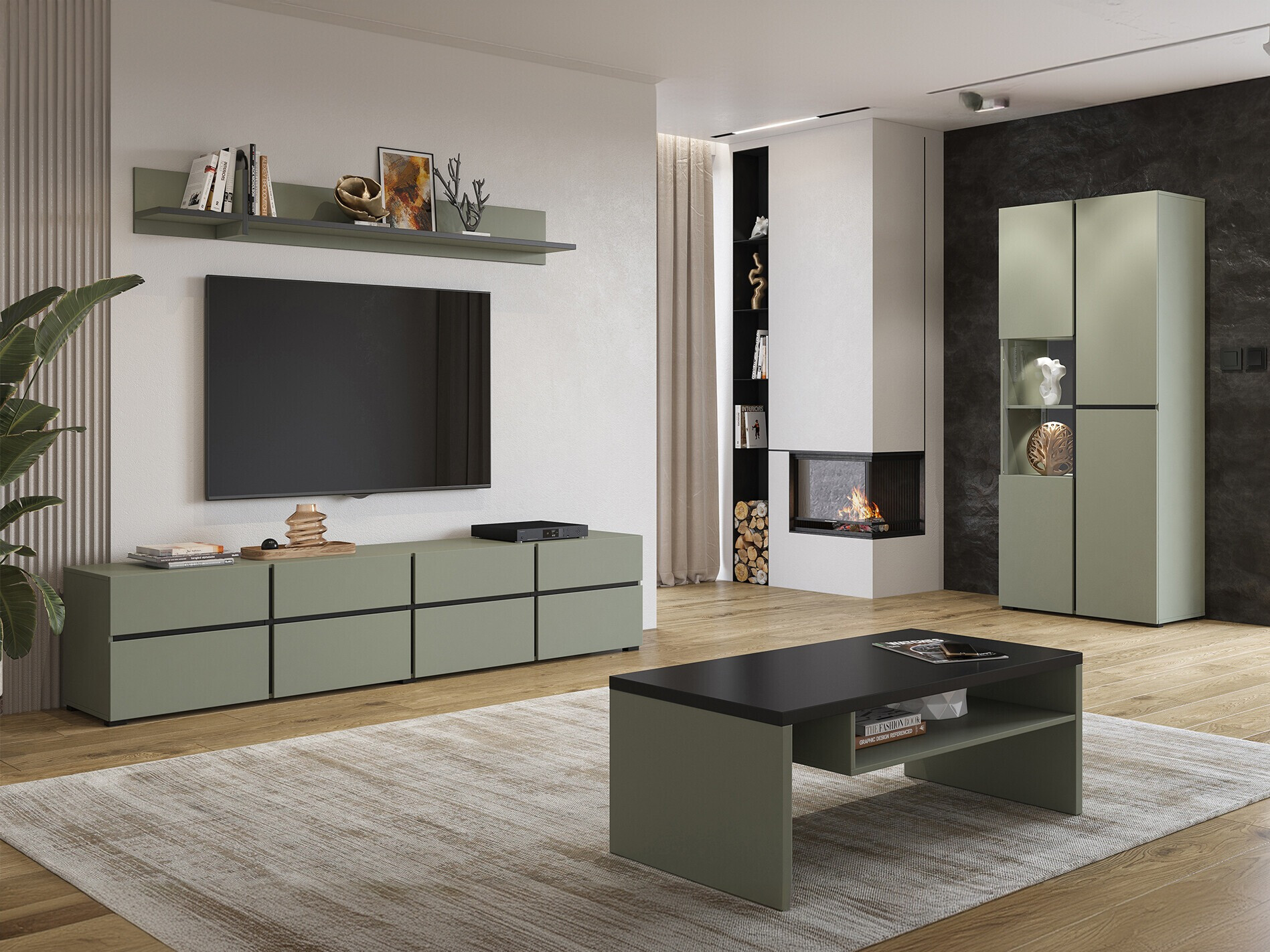 Stuemøbelsæt Alfere 117 (Grøn)