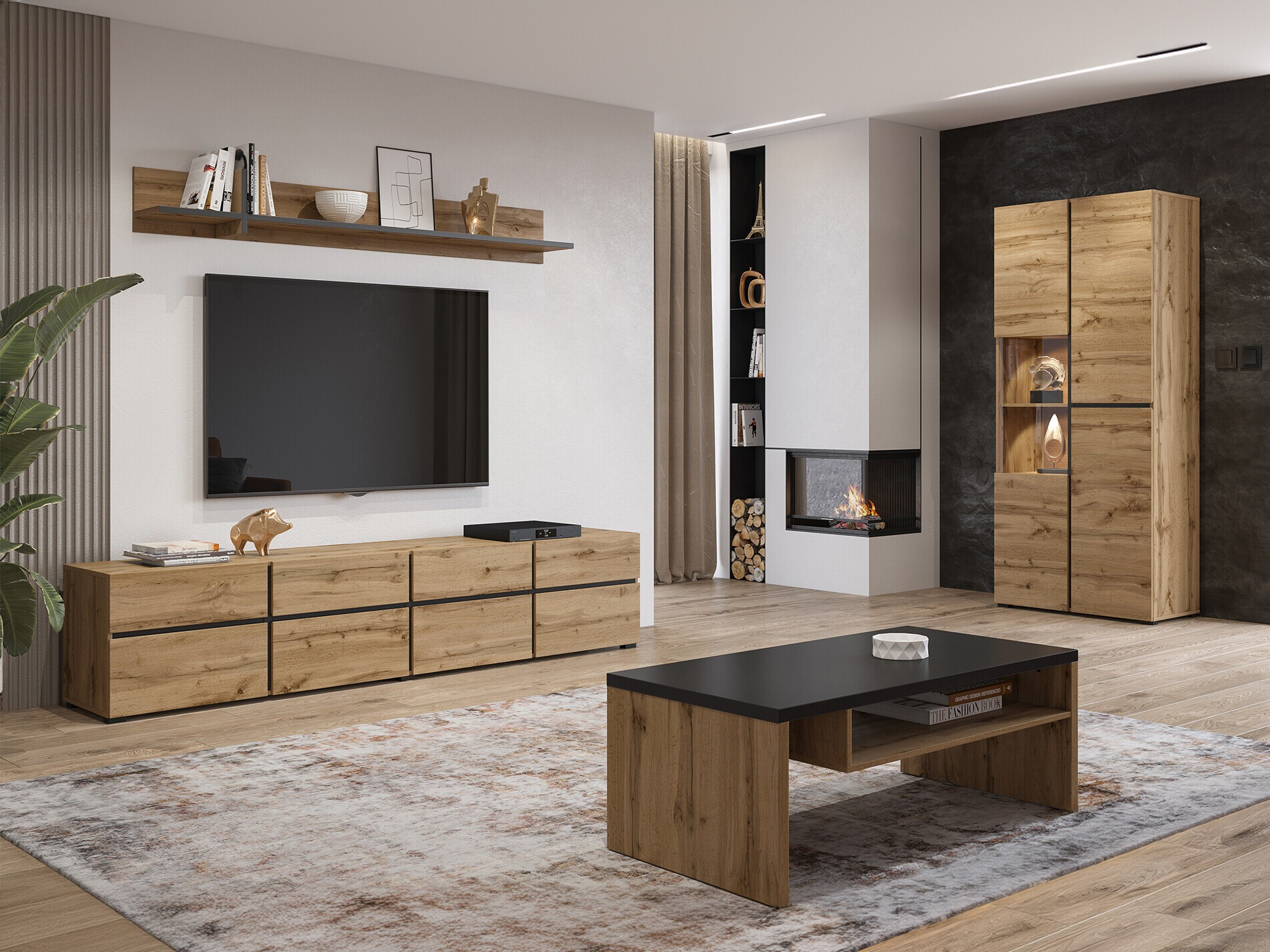 Stuemøbelsæt Alfere 117 (Wotan eg)