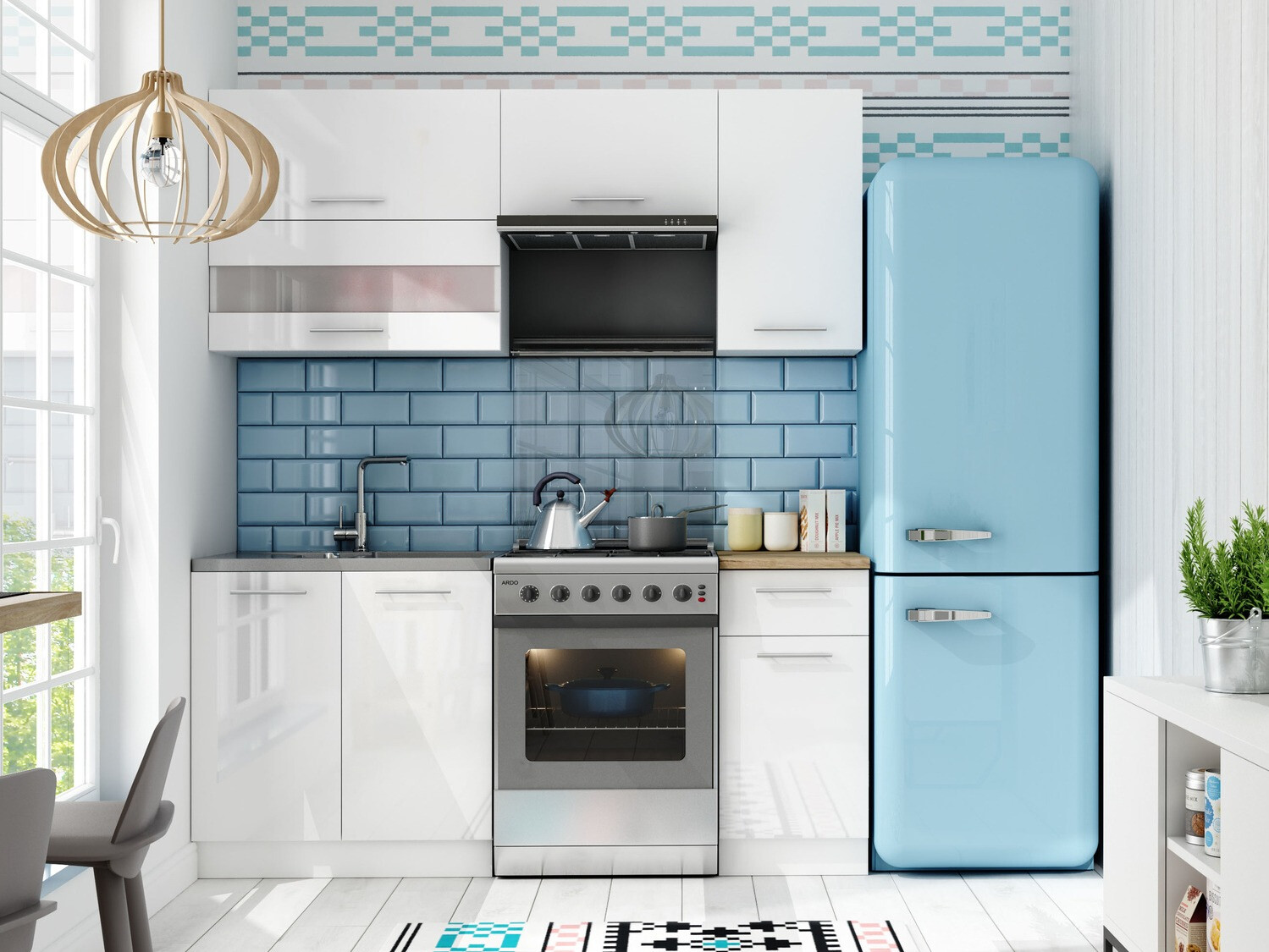 Modulkøkkensæt Tiffa White 113