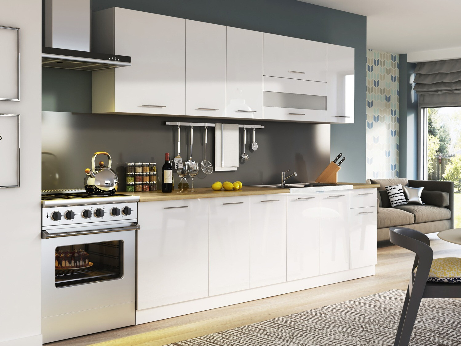 Modulkøkkensæt Tiffa White 121