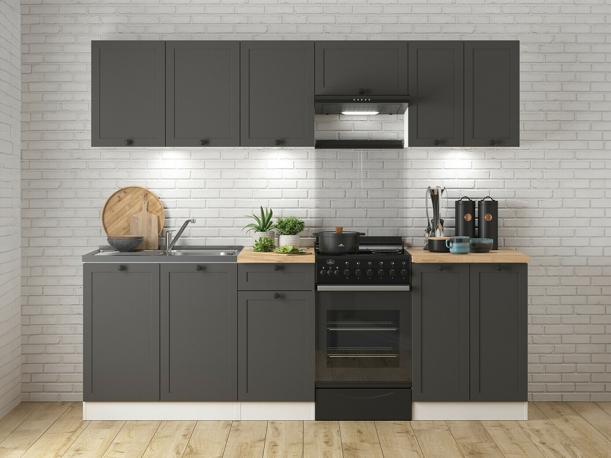 Modulskab med låger Classic Grey 114