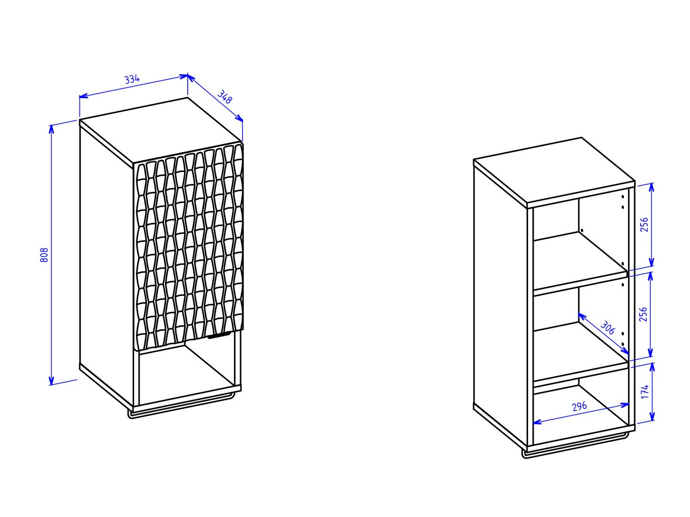 Vægmonteret badeværelsesskab Elitese 100