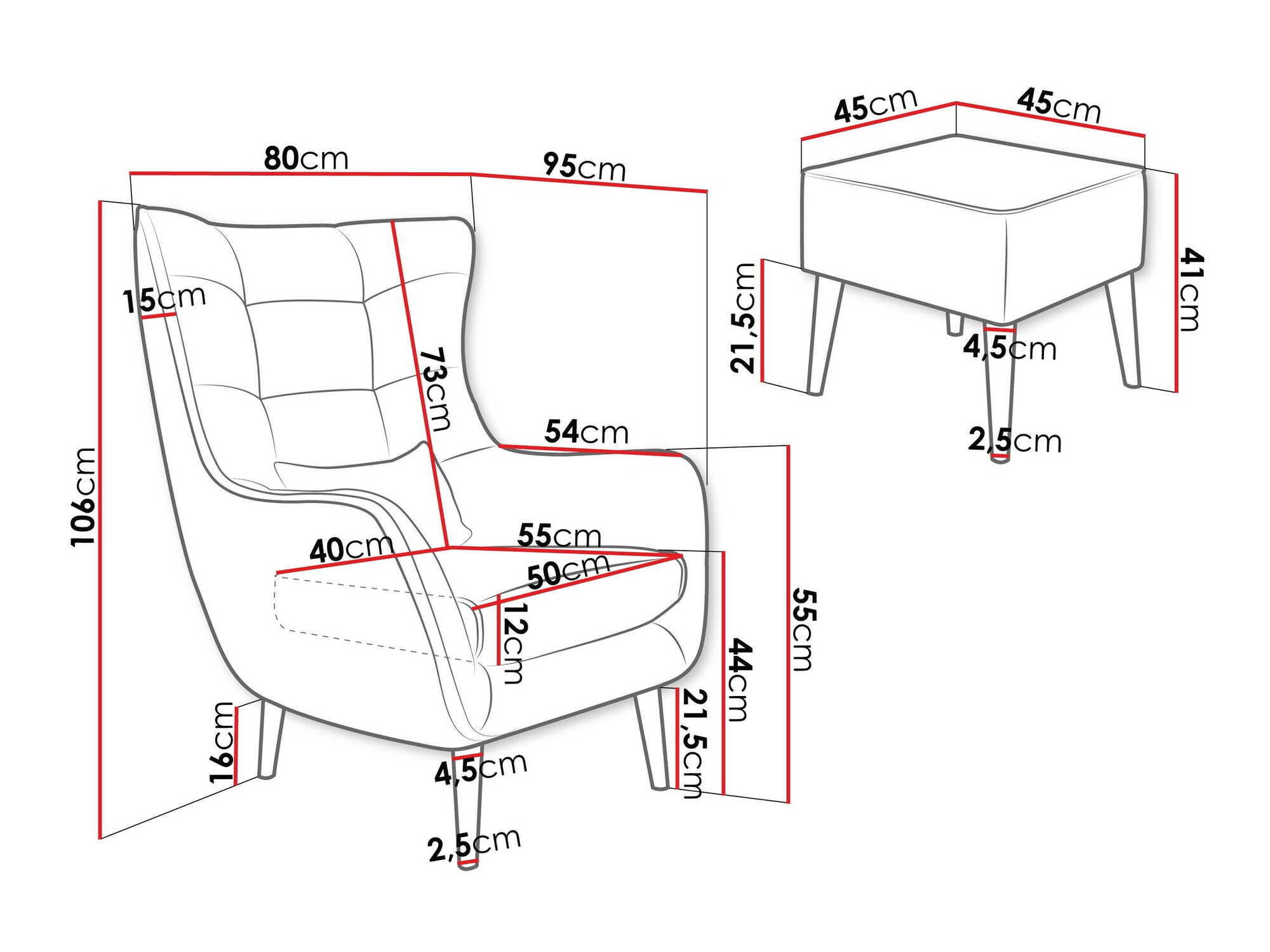 Lænestol Comfivo Ulmus V (Poso 100)