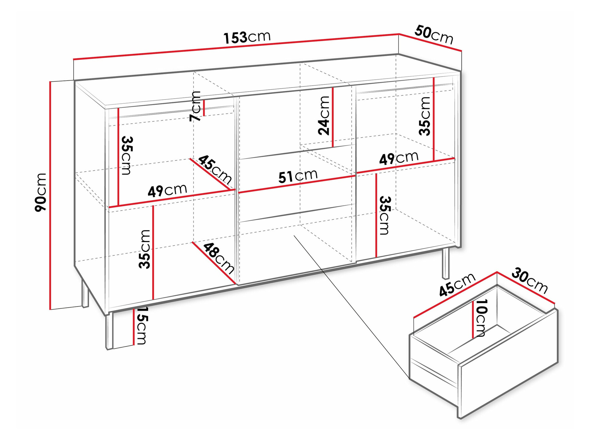 Kommode Comfivo Delruva I (Kashmir)