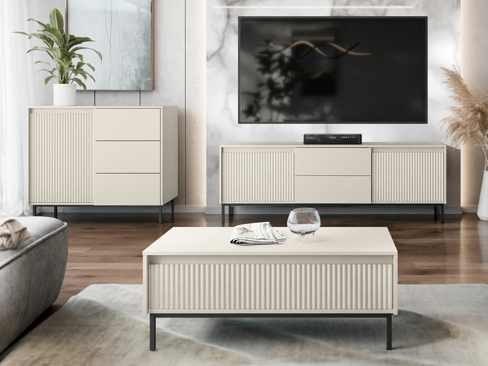 TV-bord Comfivo Delruva 104 (Kashmir)