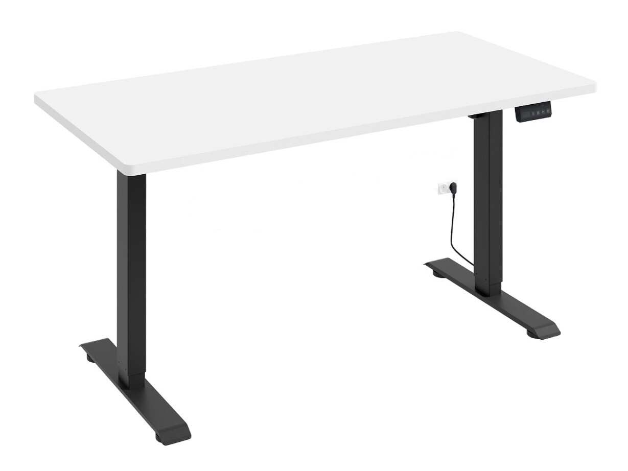 Højdejusterbart arbejdsbord Buffalo 184 (Sort)