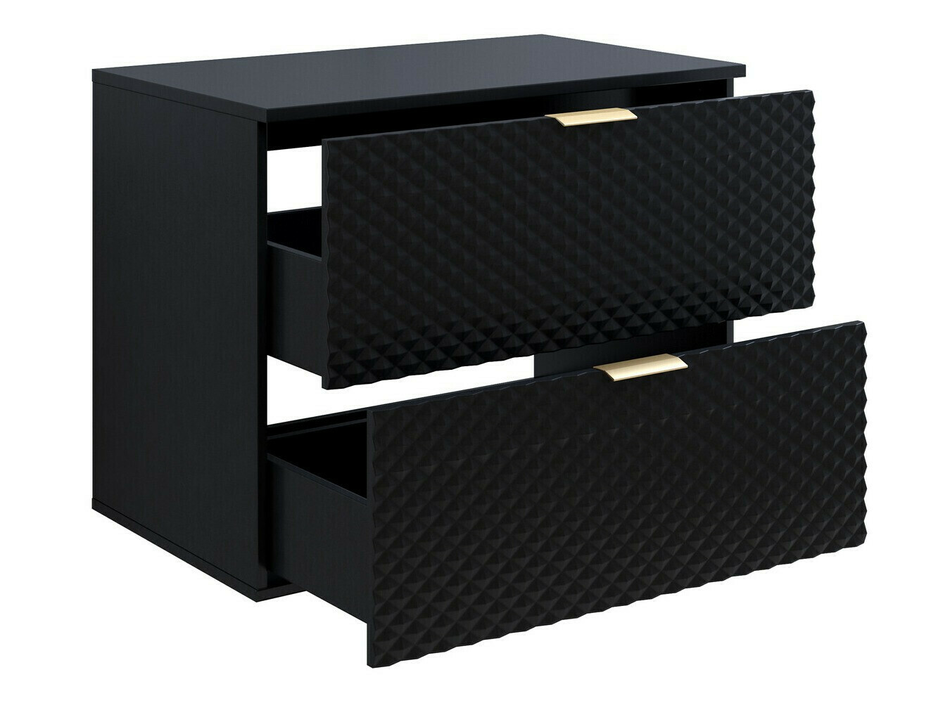 Vægbadeværelsesskab til håndvask Liretu 107 (Sort)