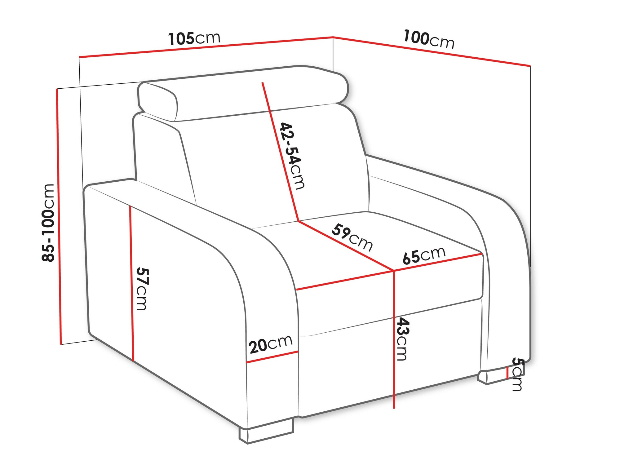 Lænestol Ovos (Crown 4)