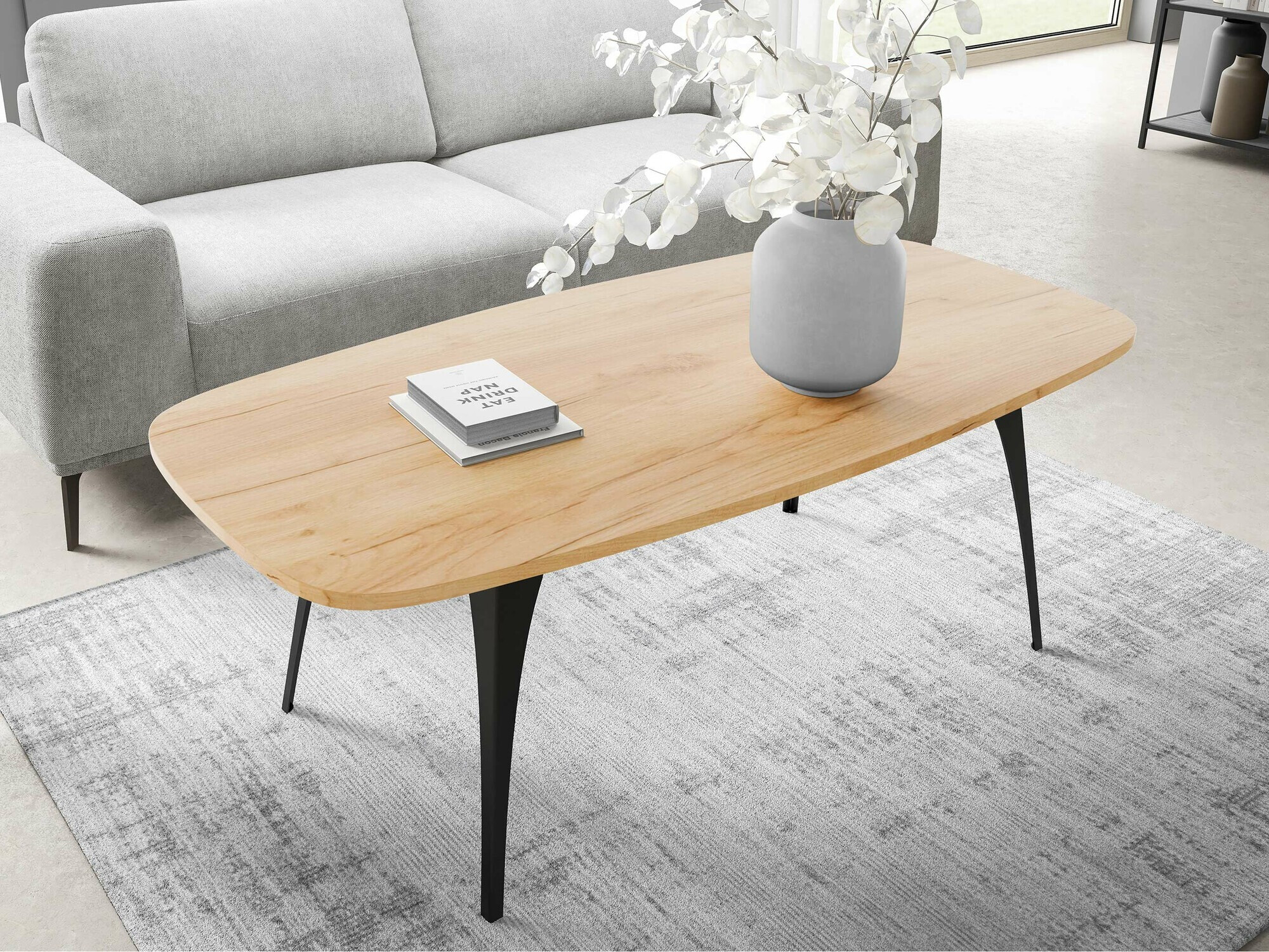 Sofabord Oswego 125 (Craft gylden eg)