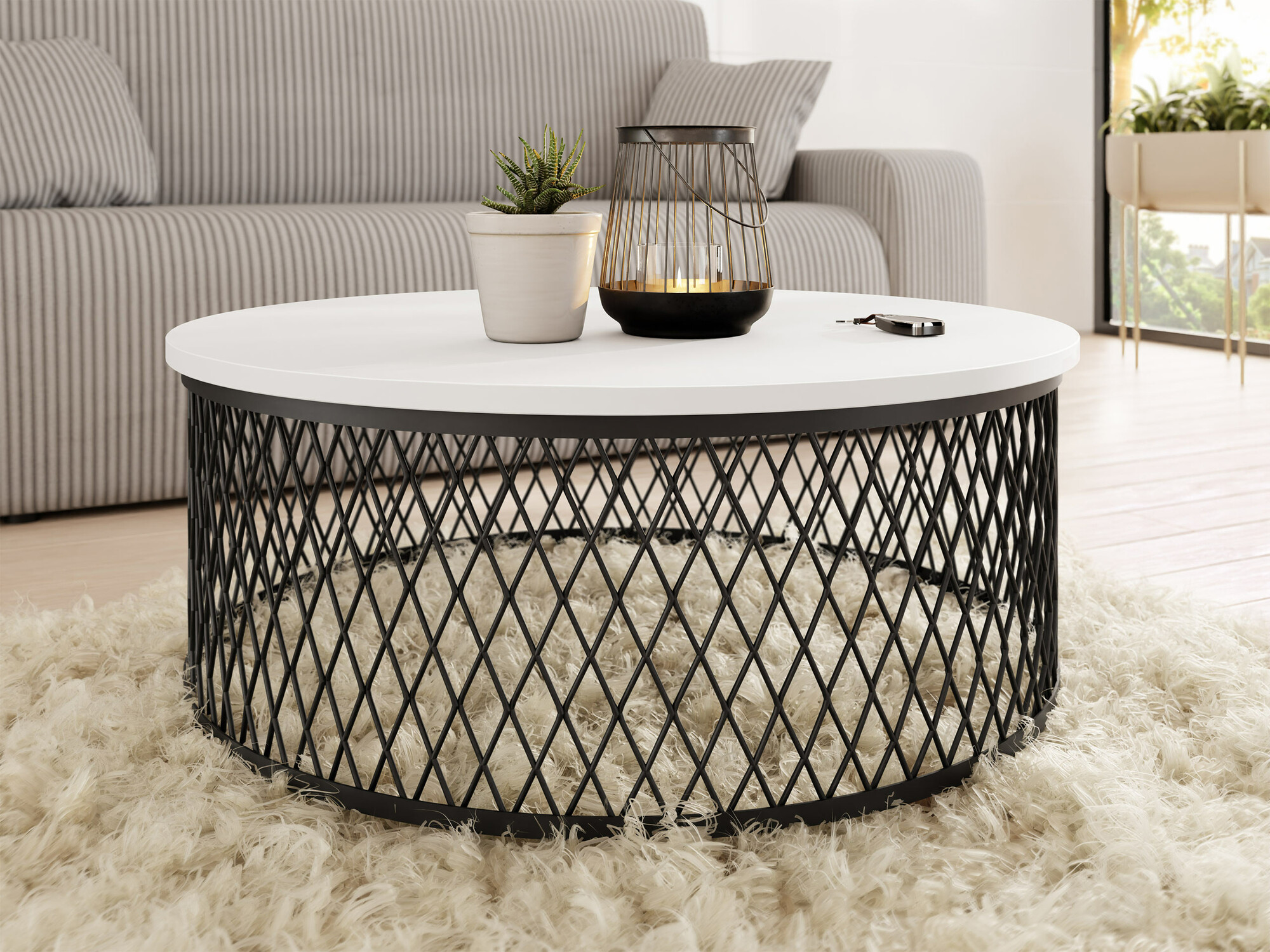 Sofabord Oswego 128 (Hvid)