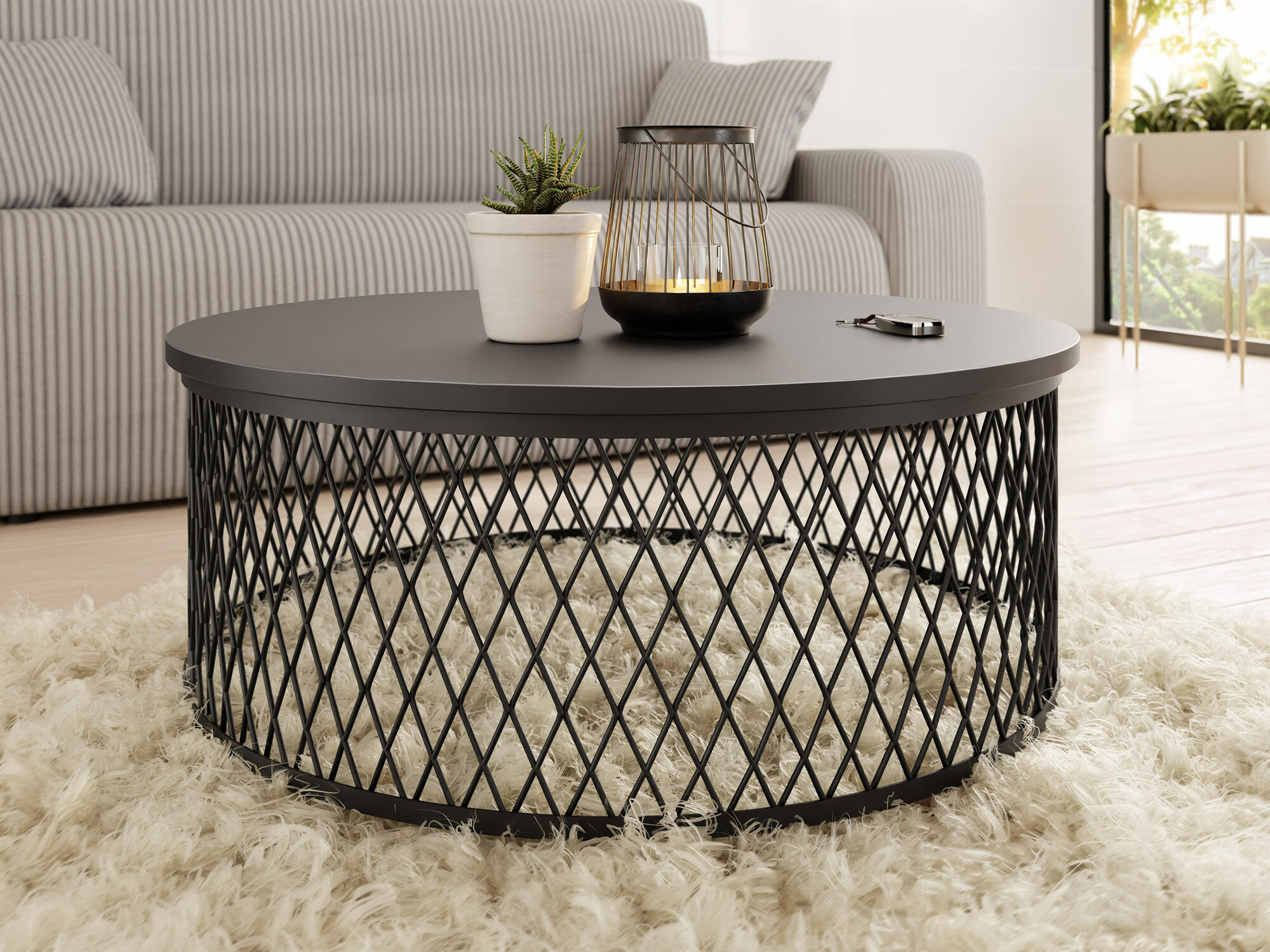 Sofabord Oswego 128 (Sort)