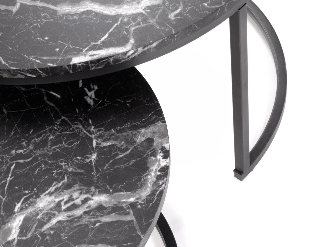 Sofabordssæt Houston 1832 (Sort marmor)
