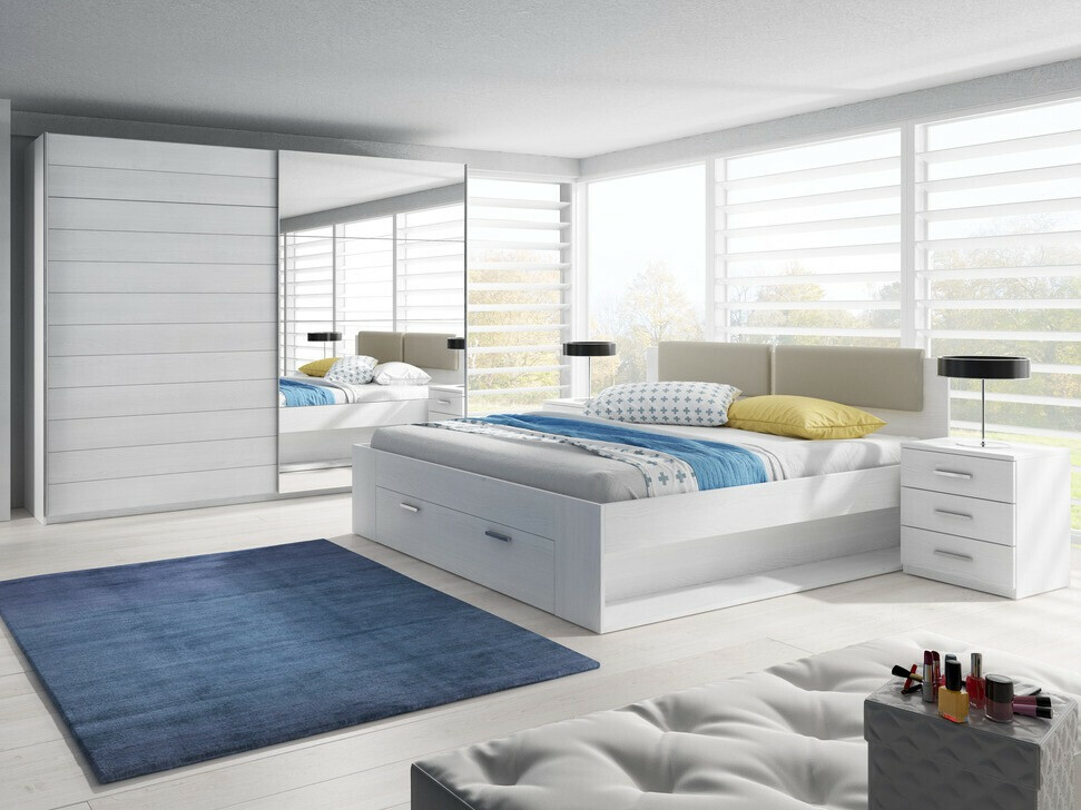 Sengebord Levruvu 107 (Bleget aske)