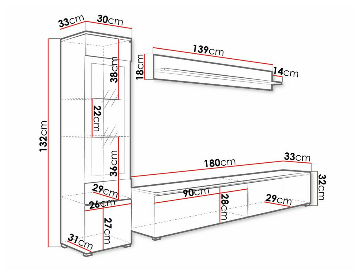 Stuemøblersæt Sarasota 125 (Grafit)