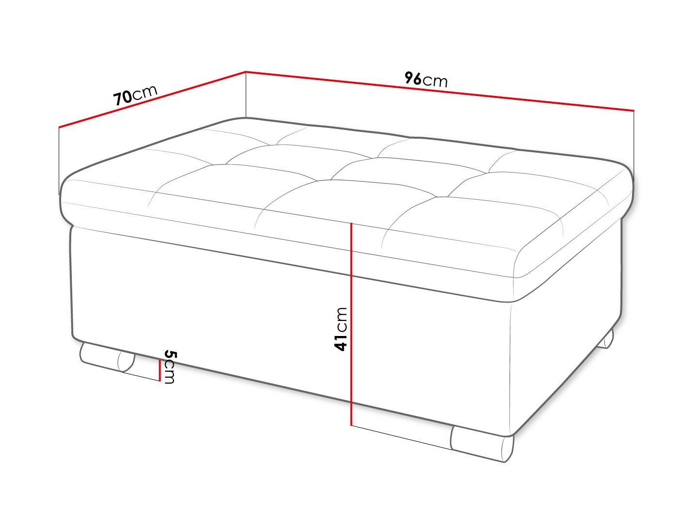 Polstret bænk Comfivo 118 (Rico 12)